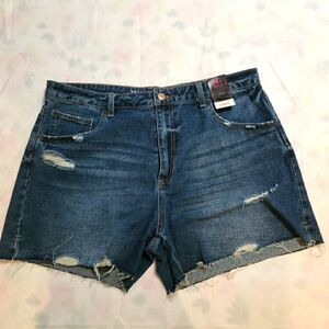 Junior High Rise Denim Shorts